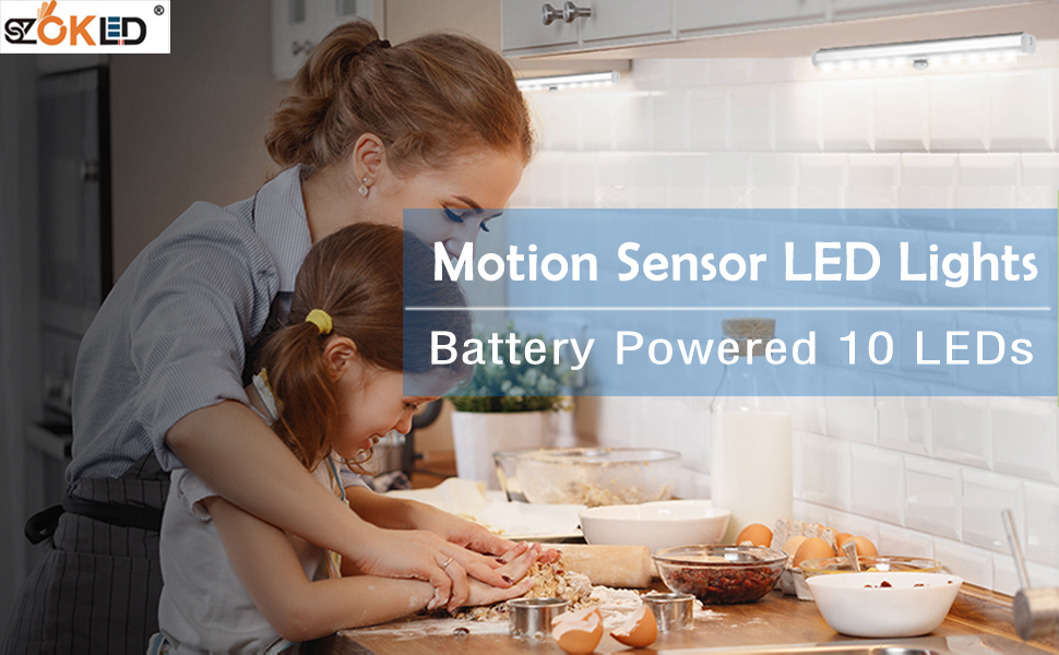 Led motion sensor light 10 led online battery operated lights led under cabinet lighting